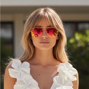 Ray-Ban Sunglasses with Orange Lenses